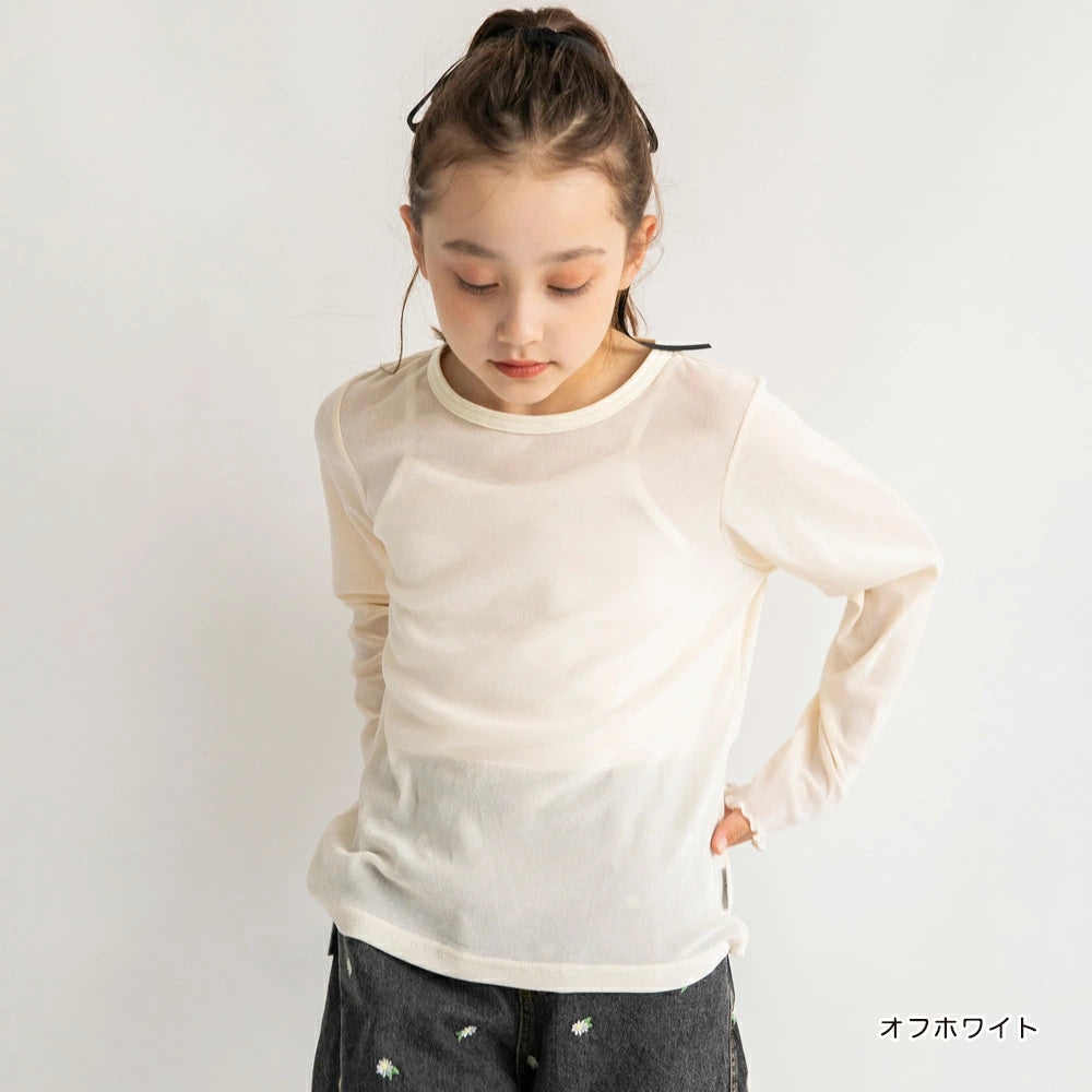 日本童裝 Branshes x Ou? by EDWIN 薄透上衣 90-150cm 女童款 秋季 TOPS