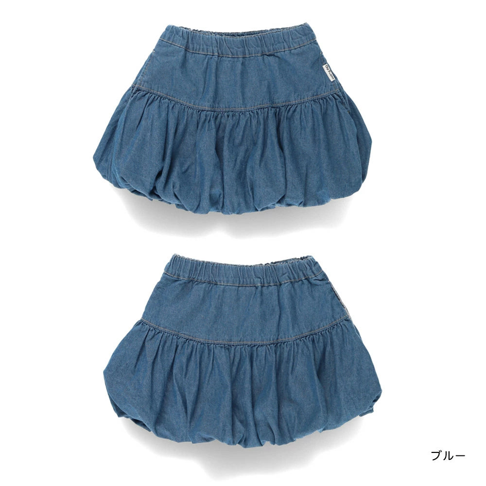 日本童裝 Branshes x Ou? by EDWIN 牛仔泡泡短裙 90-150cm 女童款 秋季 SKIRTS