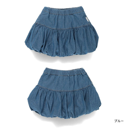 日本童裝 Branshes x Ou? by EDWIN 牛仔泡泡短裙 90-150cm 女童款 秋季 SKIRTS