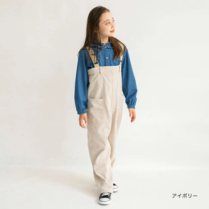 日本童裝 Branshes x Ou? by EDWIN 吊帶工人褲 90-150cm 男童款/女童款 秋季 Jumpsuit