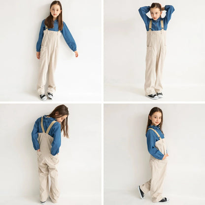 日本童裝 Branshes x Ou? by EDWIN 吊帶工人褲 90-150cm 男童款/女童款 秋季 Jumpsuit