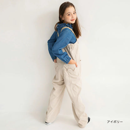 日本童裝 Branshes x Ou? by EDWIN 吊帶工人褲 90-150cm 男童款/女童款 秋季 Jumpsuit