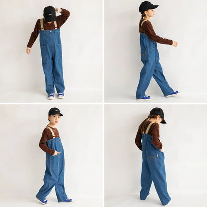 日本童裝 Branshes x Ou? by EDWIN 吊帶工人褲 90-150cm 男童款/女童款 秋季 Jumpsuit