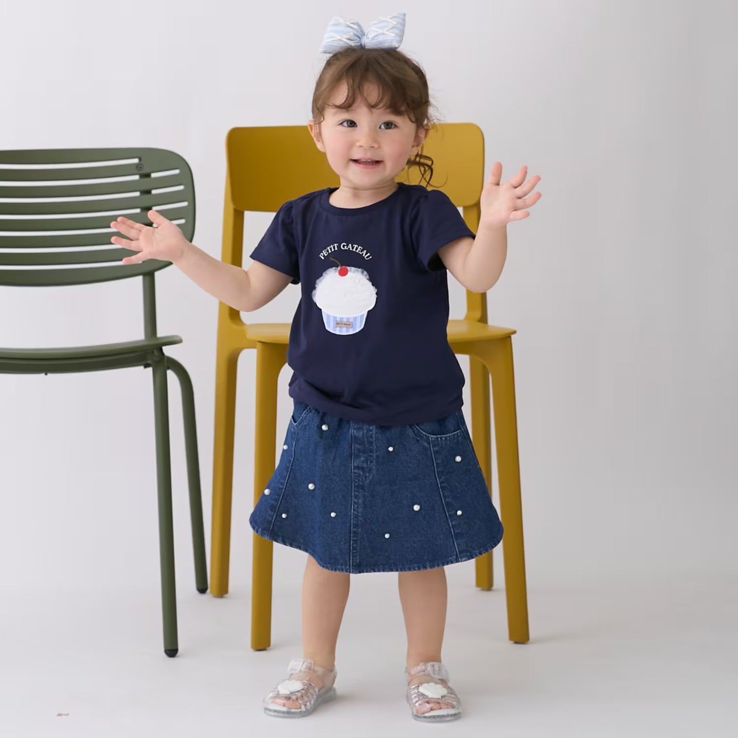 日本童裝 pe#main 貼花圖案上衣 80-130cm 女童款 夏季 TOPS