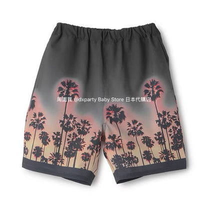 Japanese XLARGE KIDS Palm Tree Shorts 90-140cm Boys Summer PANTS 