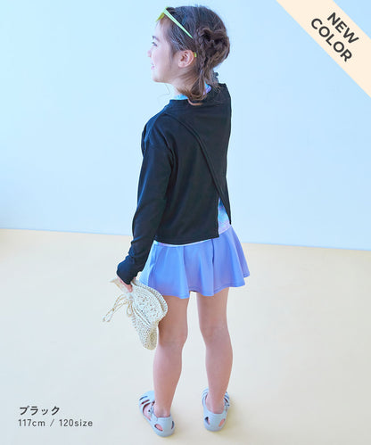 Japanese children's clothing dev!rock UV protection cross-back swimsuit 100-160cm girls summer swimsuit special edition
