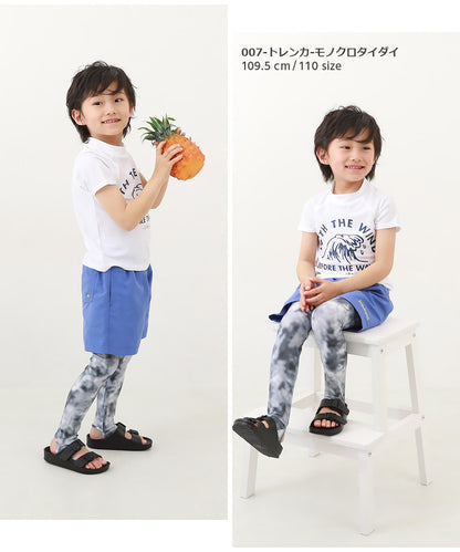 Japanese children's clothing dev!rock UV-proof stretch water play tights 100-160cm boys/girls summer swimsuit special edition