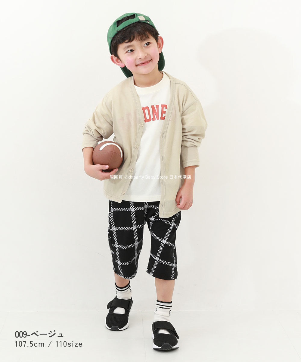 Japanese children's clothing dev!rock UV protection thin V-neck jacket 100-160cm boys/girls spring and summer outerwear