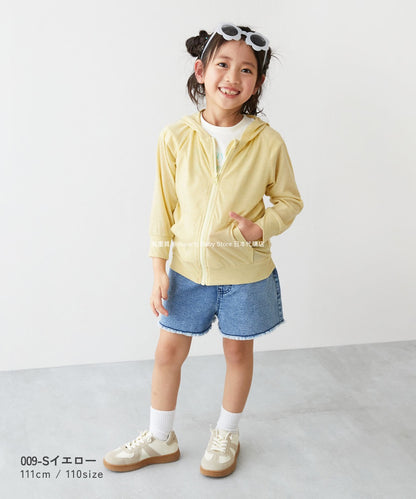 Japanese children's clothing dev!rock UV-proof thin hooded jacket 100-160cm boys/girls spring/summer OUTERWEAR
