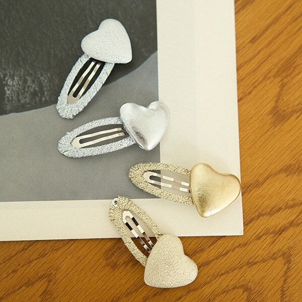 日本直送 Lycee mine 閃亮心形髮夾2件套 手飾/髮飾系列