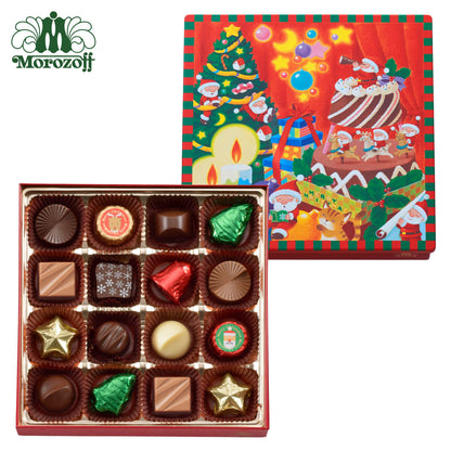 日本直送 Morozoff 聖誕朱古力禮盒 16個 聖誕快樂特輯 新年行運發財特輯 Christmas Happy New Year 馬年 限定手信