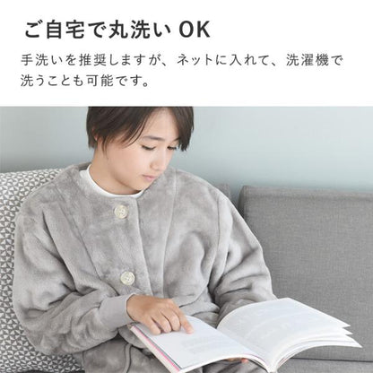 日本直送 超細纖維絨毛長袖睡袋/家居服 100-140cm 親子裝 男童款/女童款 秋冬季 睡袋系列