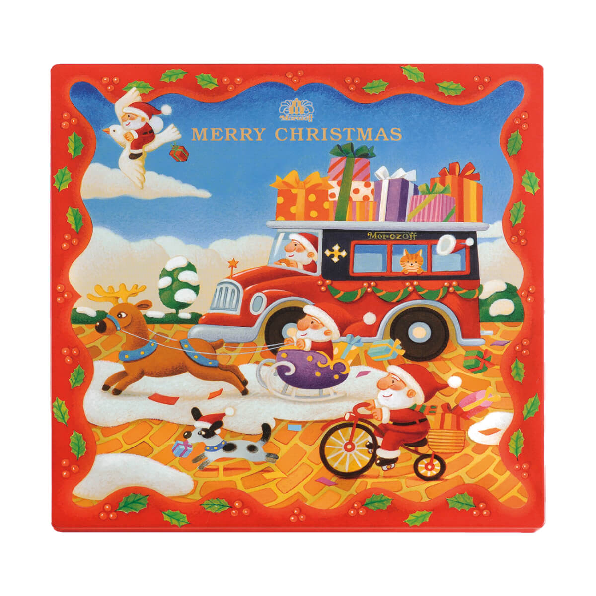 日本直送 Morozoff 聖誕朱古力曲奇禮盒 19個 聖誕快樂特輯 新年行運發財特輯 Christmas Happy New Year 馬年 限定手信