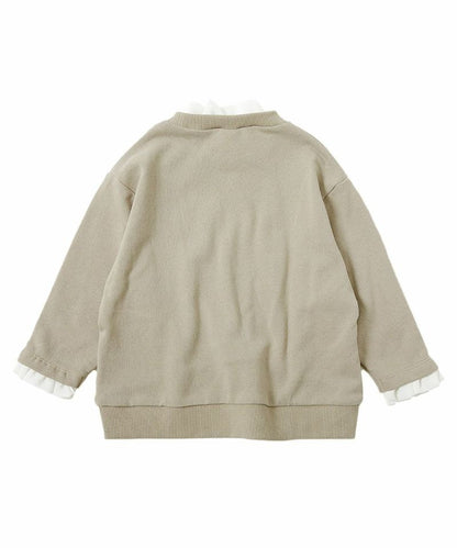 日本童裝 dev!rock 多層荷葉邊衛衣 100-160cm 女童款 冬季 TOPS