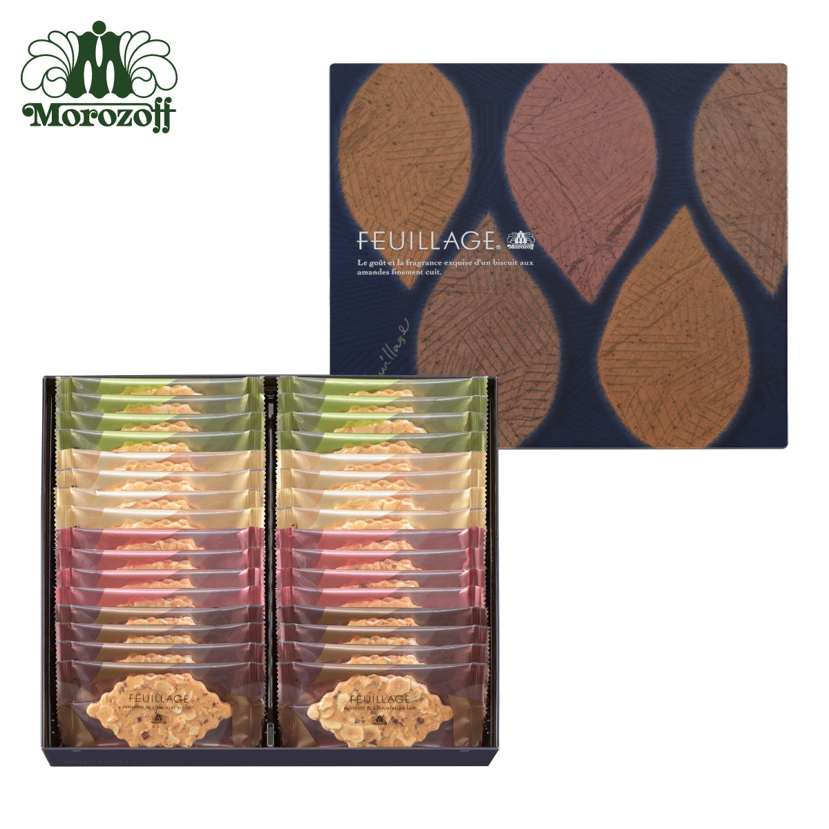 日本直送 Morozoff FEUILLAGE葉片薄脆盒 12/16/20/32片 聖誕快樂特輯 新年行運發財特輯 Christmas Happy New Year 馬年 限定手信