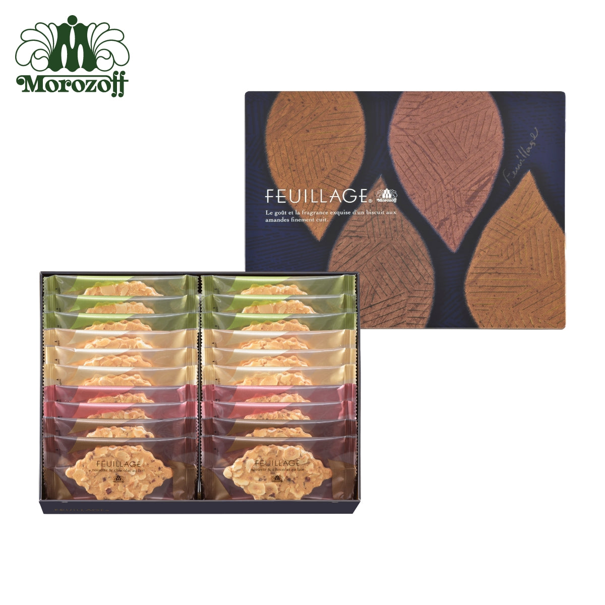 日本直送 Morozoff FEUILLAGE葉片薄脆盒 12/16/20/32片 聖誕快樂特輯 新年行運發財特輯 Christmas Happy New Year 馬年 限定手信