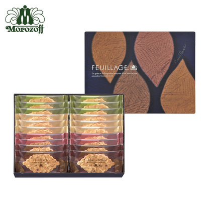 日本直送 Morozoff FEUILLAGE葉片薄脆盒 12/16/20/32片 聖誕快樂特輯 新年行運發財特輯 Christmas Happy New Year 馬年 限定手信