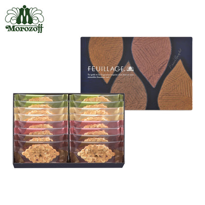 日本直送 Morozoff FEUILLAGE葉片薄脆盒 12/16/20/32片 聖誕快樂特輯 新年行運發財特輯 Christmas Happy New Year 馬年 限定手信
