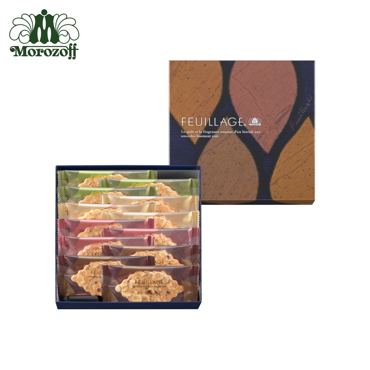 日本直送 Morozoff FEUILLAGE葉片薄脆盒 12/16/20/32片 聖誕快樂特輯 新年行運發財特輯 Christmas Happy New Year 馬年 限定手信