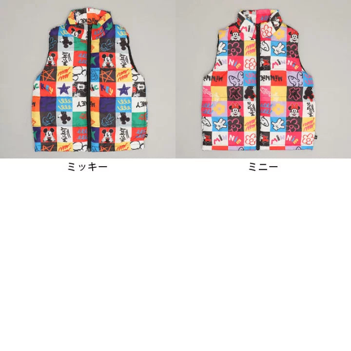 日本童裝 BDL x Disney 彩格夾棉背心外套 90-140cm 男童款/女童款 夏季 OUTERWEAR