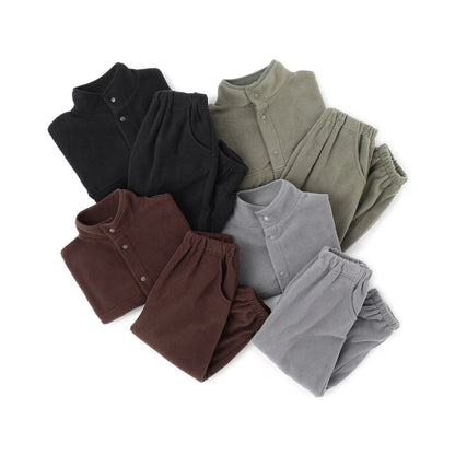 日本童裝 b・R# 抓毛運動兩件套裝 110-150cm 男童款 冬季 OUTERWEAR PANTS