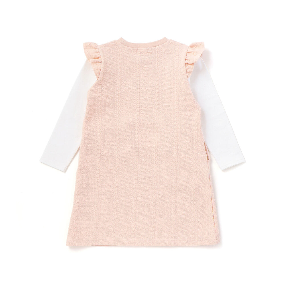 日本童裝  SLAP SLIP 毛絨絎縫連身裙 80-130cm 女童款 秋季 DRESSES