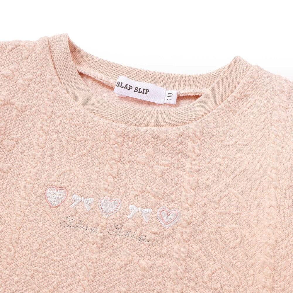 日本童裝  SLAP SLIP 毛絨絎縫連身裙 80-130cm 女童款 秋季 DRESSES