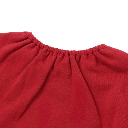 日本童裝  SLAP SLIP 熊熊格子拼接連身裙 80-130cm 女童款 秋季 DRESSES 聖誕紅/新年紅
