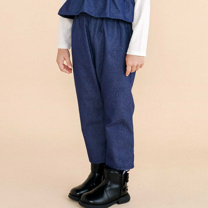 日本童裝  SLAP SLIP 荷葉邊吊帶+長褲套裝 80-130cm 女童款 秋季 TOPS PANTS