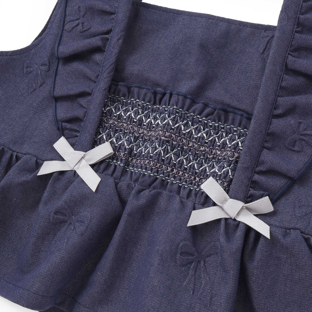 日本童裝  SLAP SLIP 荷葉邊吊帶+長褲套裝 80-130cm 女童款 秋季 TOPS PANTS