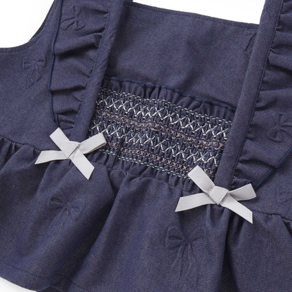 日本童裝  SLAP SLIP 荷葉邊吊帶+長褲套裝 80-130cm 女童款 秋季 TOPS PANTS