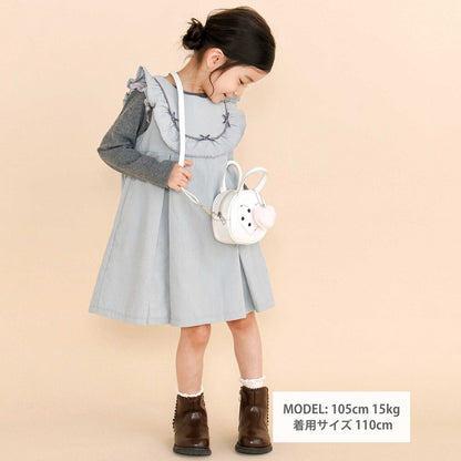 日本童裝  SLAP SLIP 荷葉邊燈芯絨背心裙 80-130cm 女童款 秋季 DRESSES