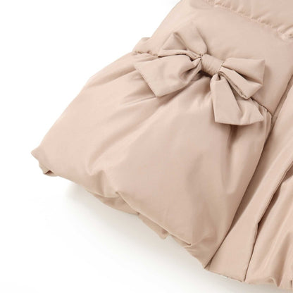 日本童裝  SLAP SLIP 荷葉邊緞帶羽絨外套 90-130cm 女童款 冬季 (適合寒冷天氣、溫度低天氣及落雪）OUTERWEAR
