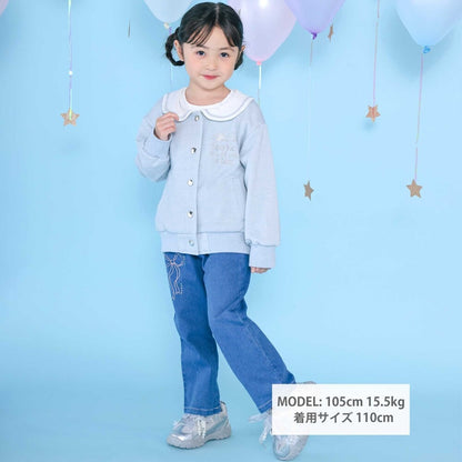日本童裝  SLAP SLIP 水手領刺繡外套 90-130cm 女童款 秋季 OUTERWEAR