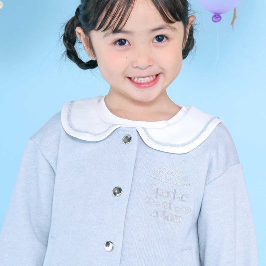 日本童裝  SLAP SLIP 水手領刺繡外套 90-130cm 女童款 秋季 OUTERWEAR