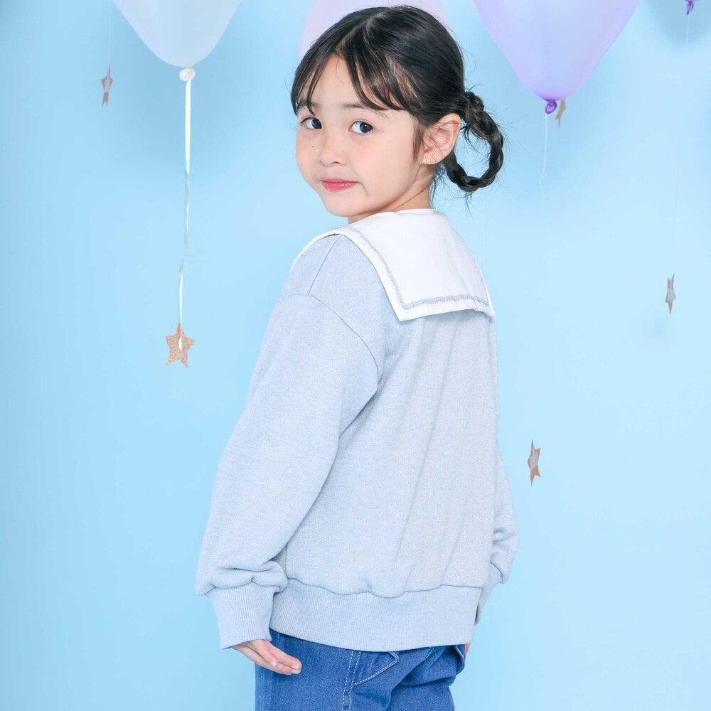 日本童裝  SLAP SLIP 水手領刺繡外套 90-130cm 女童款 秋季 OUTERWEAR