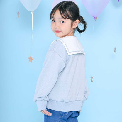日本童裝  SLAP SLIP 水手領刺繡外套 90-130cm 女童款 秋季 OUTERWEAR