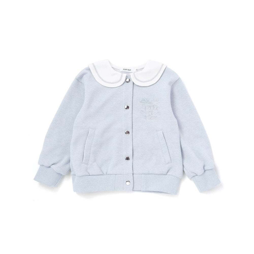 日本童裝  SLAP SLIP 水手領刺繡外套 90-130cm 女童款 秋季 OUTERWEAR