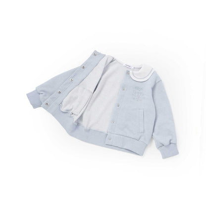 日本童裝  SLAP SLIP 水手領刺繡外套 90-130cm 女童款 秋季 OUTERWEAR