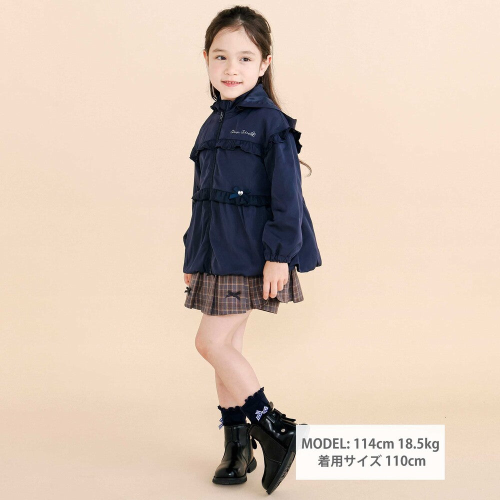 日本童裝  SLAP SLIP 荷葉邊緞帶外套 80-130cm 女童款 秋季 OUTERWEAR