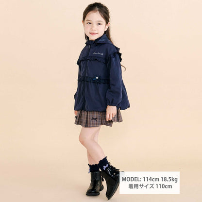 日本童裝  SLAP SLIP 荷葉邊緞帶外套 80-130cm 女童款 秋季 OUTERWEAR