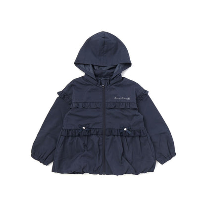 日本童裝  SLAP SLIP 荷葉邊緞帶外套 80-130cm 女童款 秋季 OUTERWEAR