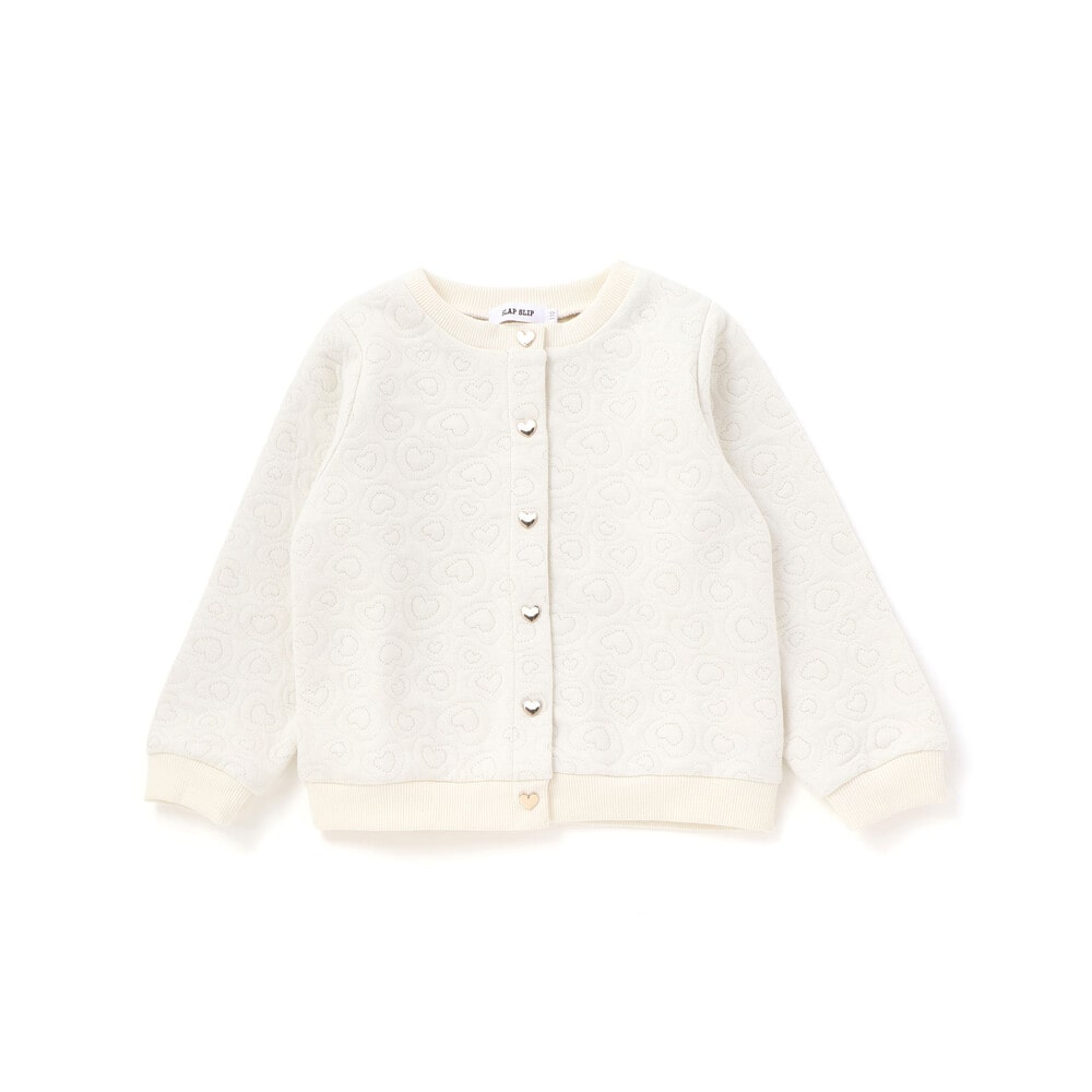 日本童裝  SLAP SLIP 絎縫金銀絲心型扣外套 80-130cm 女童款 秋季 OUTERWEAR