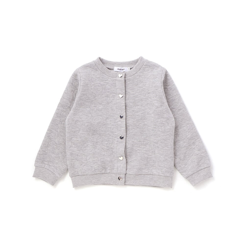 日本童裝  SLAP SLIP 絎縫金銀絲心型扣外套 80-130cm 女童款 秋季 OUTERWEAR
