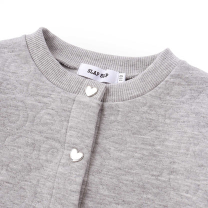 日本童裝  SLAP SLIP 絎縫金銀絲心型扣外套 80-130cm 女童款 秋季 OUTERWEAR