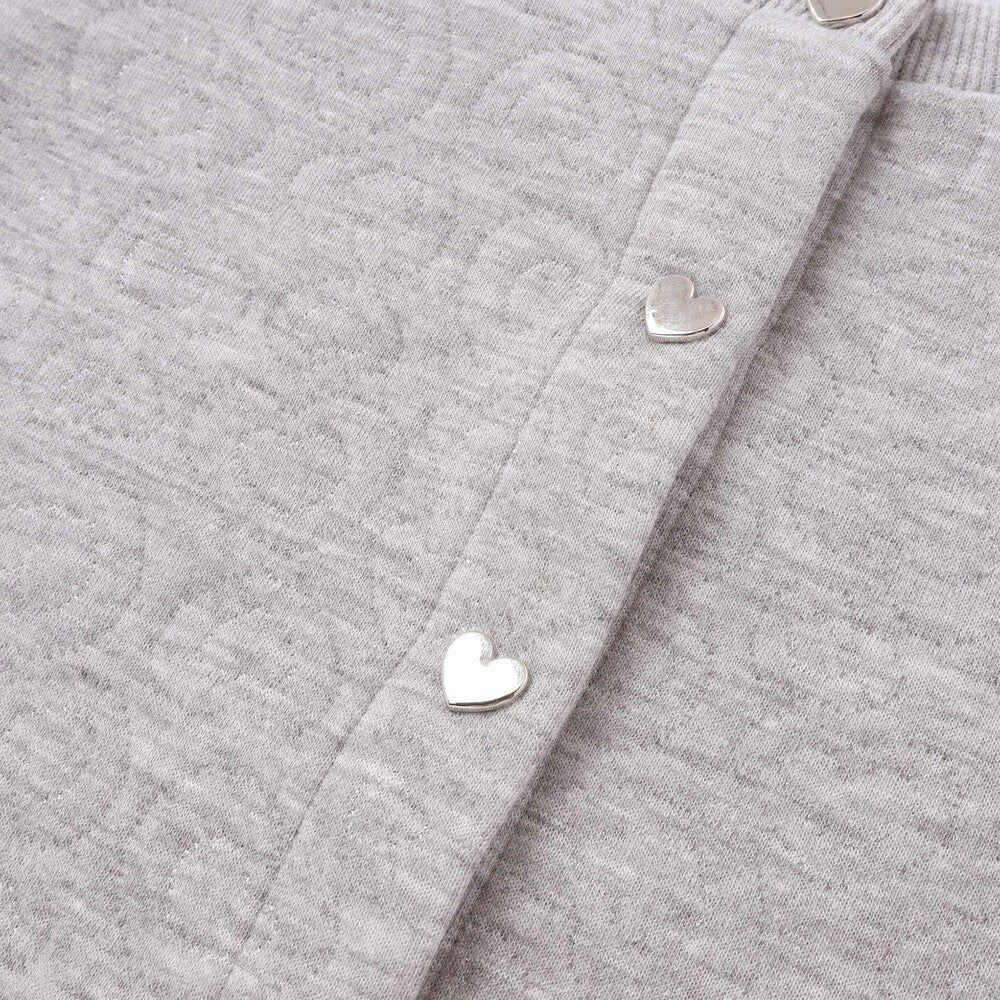 日本童裝  SLAP SLIP 絎縫金銀絲心型扣外套 80-130cm 女童款 秋季 OUTERWEAR