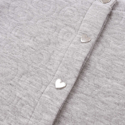 日本童裝  SLAP SLIP 絎縫金銀絲心型扣外套 80-130cm 女童款 秋季 OUTERWEAR