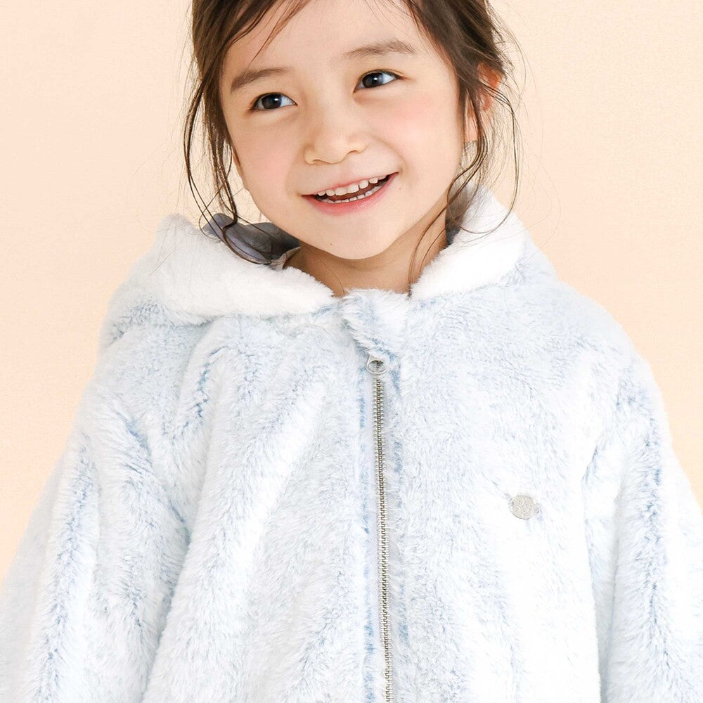 日本童裝  SLAP SLIP 毛毛荷葉邊蕾絲外套 90-130cm 女童款 冬季 (適合初秋、香港平均溫度、寒冷天氣）OUTERWEAR