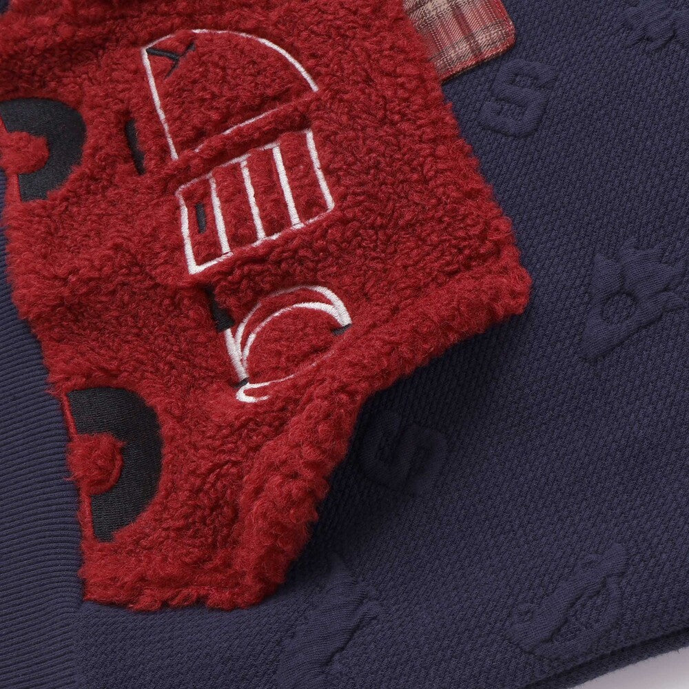 日本童裝  SLAP SLIP 毛毛口袋提花衛衣 80-130cm 男童款 冬季 TOPS