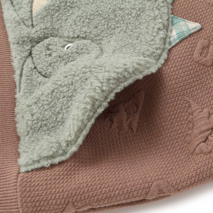 日本童裝  SLAP SLIP 毛毛口袋提花衛衣 80-130cm 男童款 冬季 TOPS